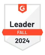 G2 badge for leader. Fall 2024